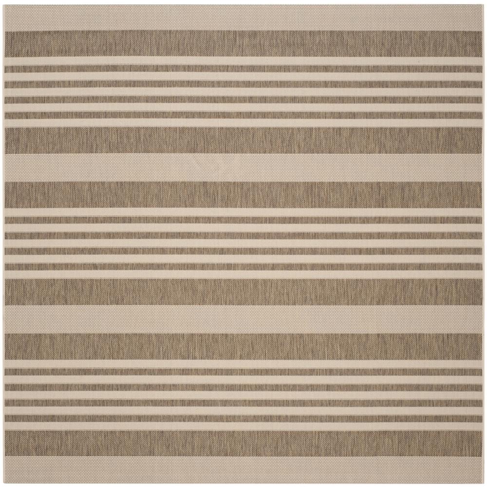 COURTYARD, BROWN / BONE, 7'-10" X 7'-10" Square, Area Rug, CY6062-242-8SQ. Picture 1