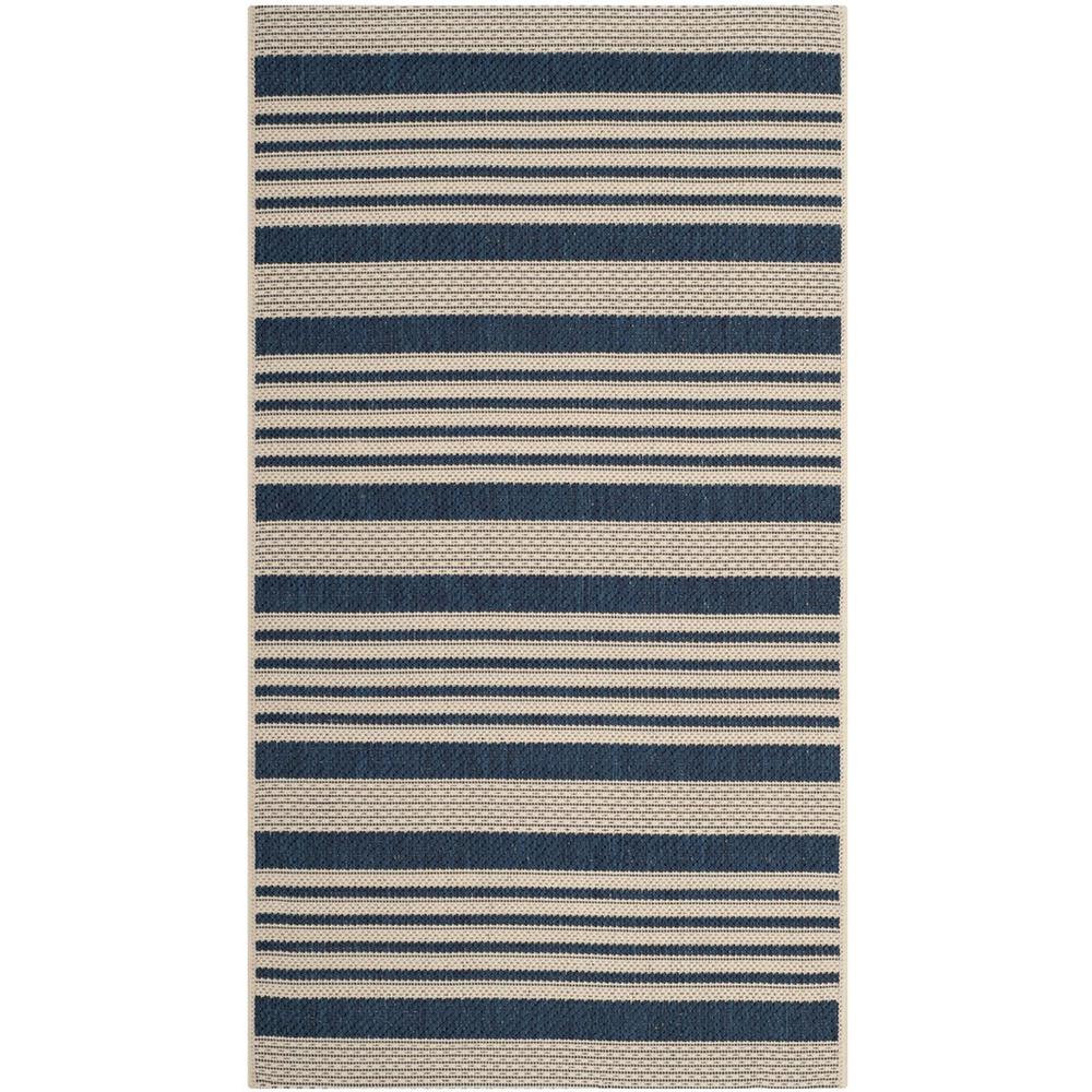 COURTYARD, NAVY / BEIGE, 2' X 3'-7", Area Rug, CY6062-268-2. Picture 1