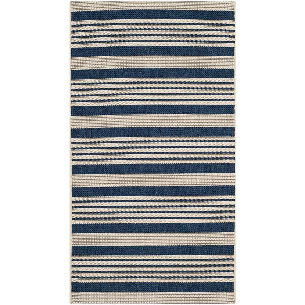 COURTYARD, NAVY / BEIGE, 2'-7" X 5', Area Rug, CY6062-268-3. Picture 1
