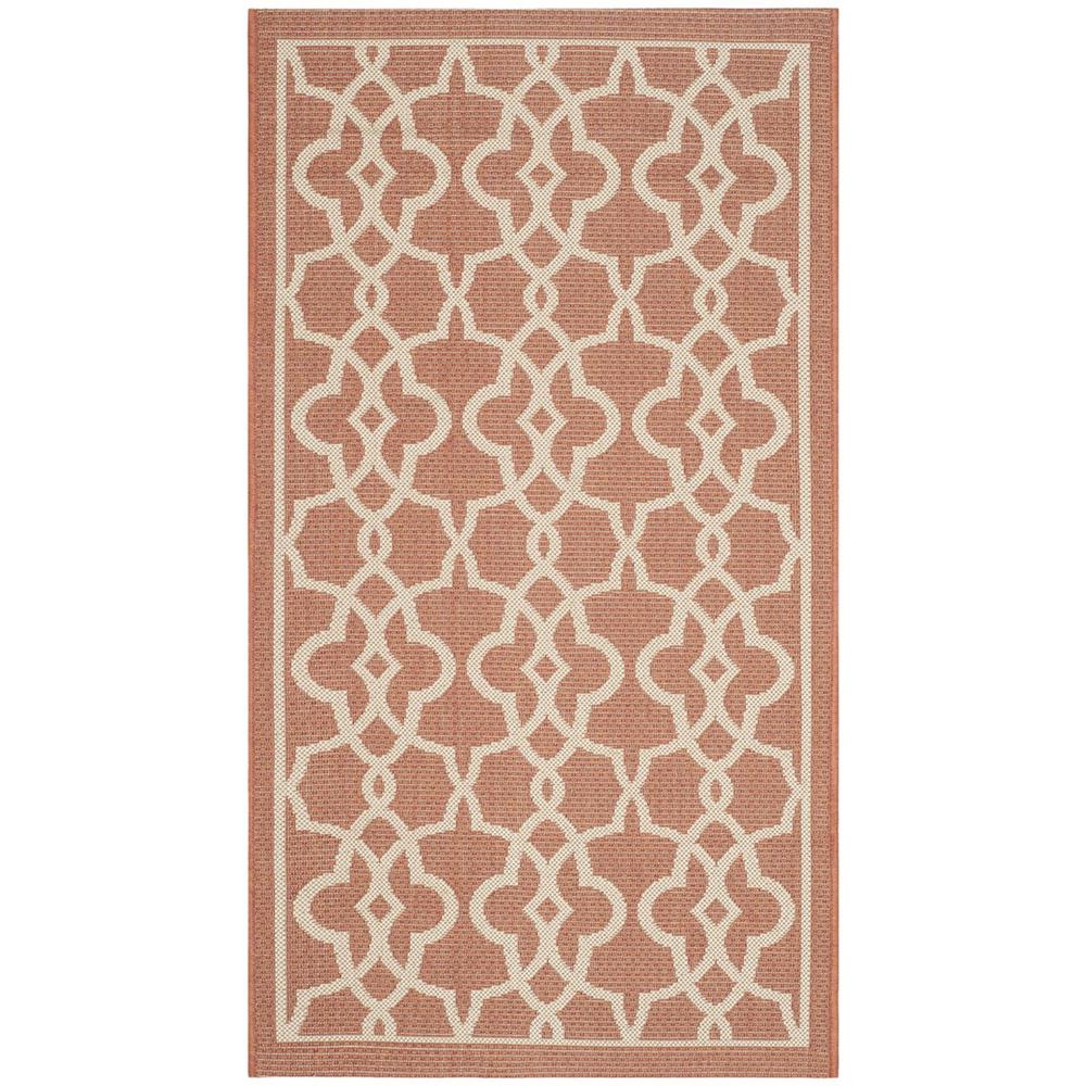 COURTYARD, TERRACOTTA / BEIGE, 2' X 3'-7", Area Rug, CY6071-241-2. Picture 1