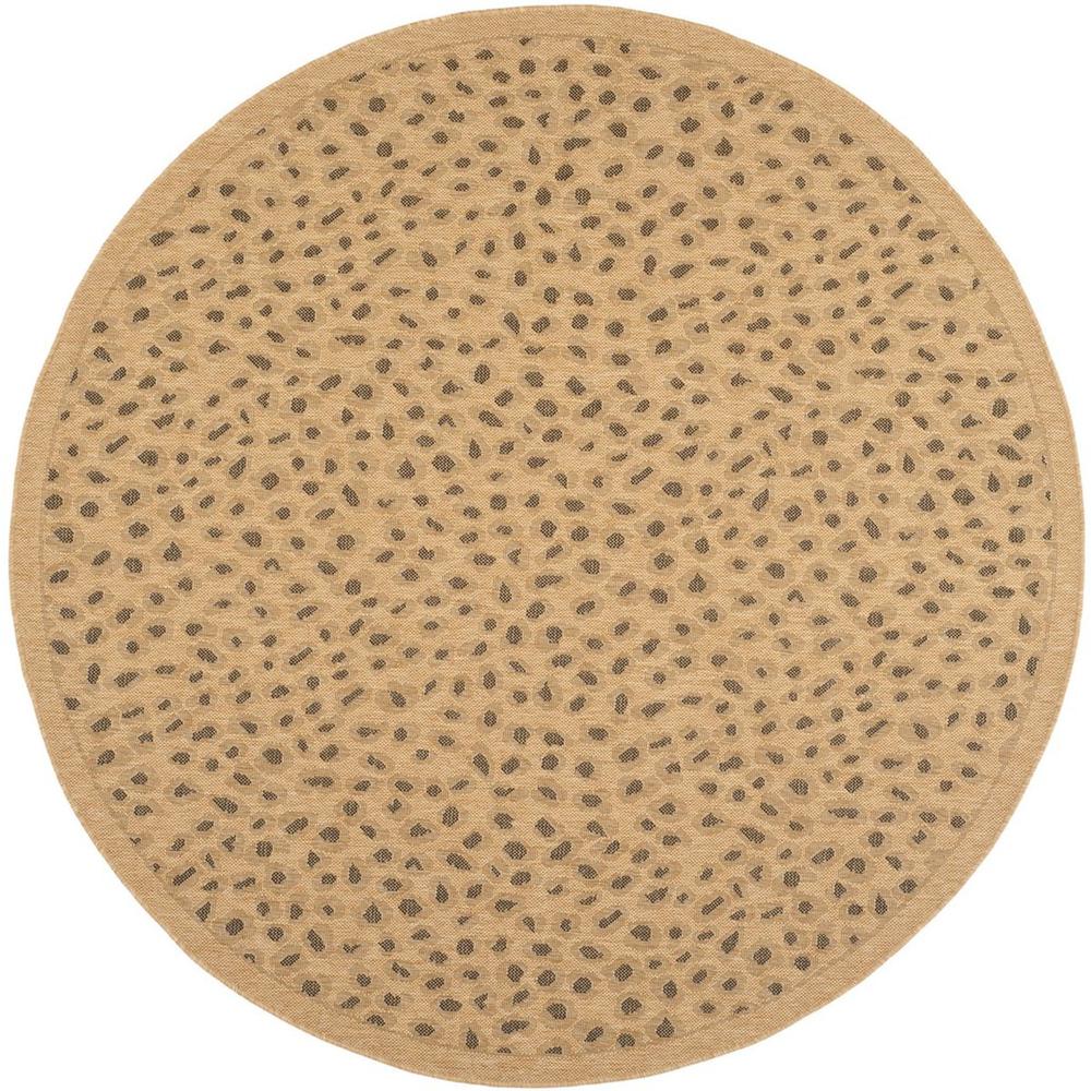 COURTYARD, NATURAL / GOLD, 6'-7" X 6'-7" Round, Area Rug, CY6104-39-7R. Picture 1