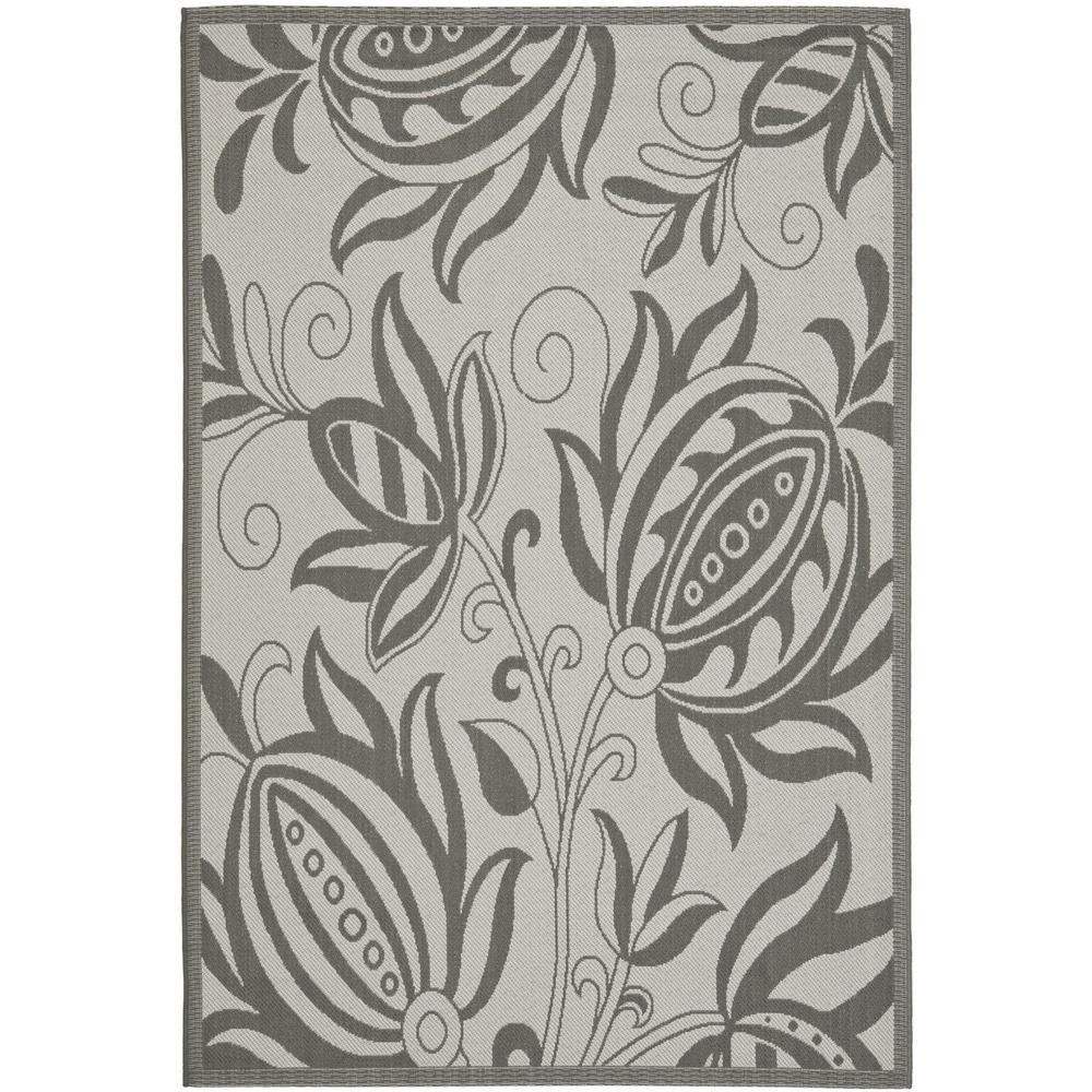 COURTYARD, LIGHT GREY / ANTHRACITE, 4' X 5'-7", Area Rug, CY6109-78-4. Picture 1