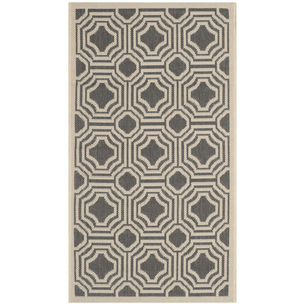 COURTYARD, ANTHRACITE / BEIGE, 2' X 3'-7", Area Rug, CY6112-246-2. Picture 1