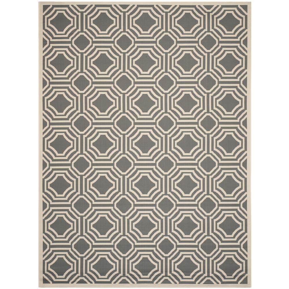 COURTYARD, ANTHRACITE / BEIGE, 8' X 11', Area Rug, CY6112-246-8. Picture 1
