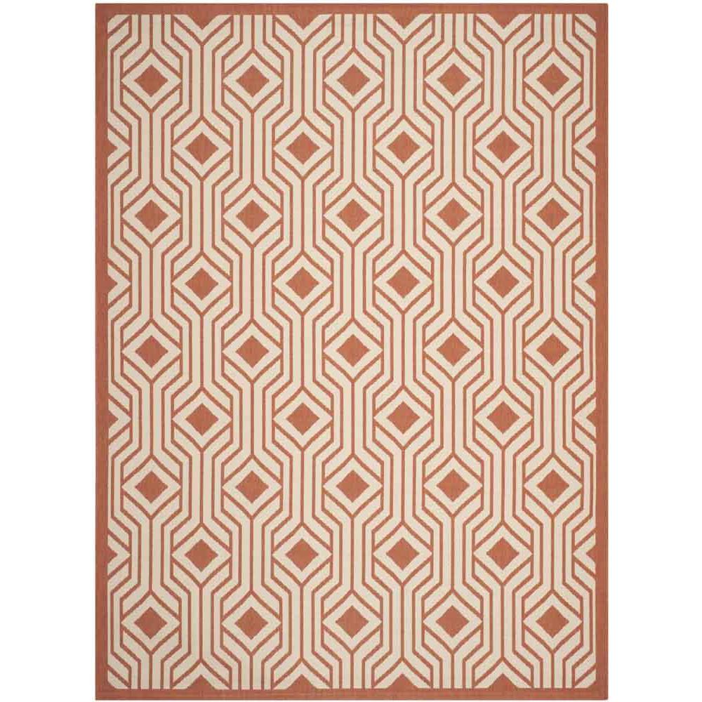 COURTYARD, BEIGE / TERRACOTTA, 8' X 11', Area Rug, CY6113-231-8. The main picture.