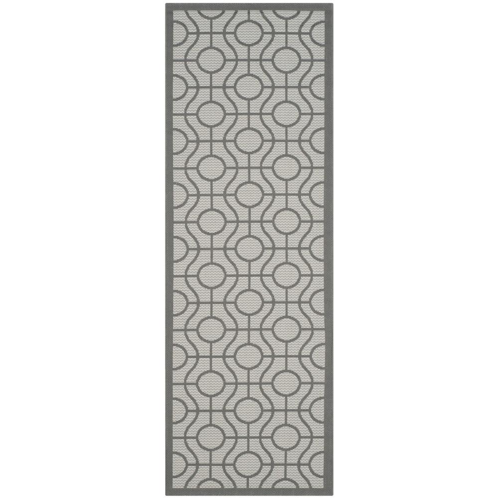 COURTYARD, LIGHT GREY / ANTHRACITE, 2'-3" X 6'-7", Area Rug, CY6115-78-27. Picture 1