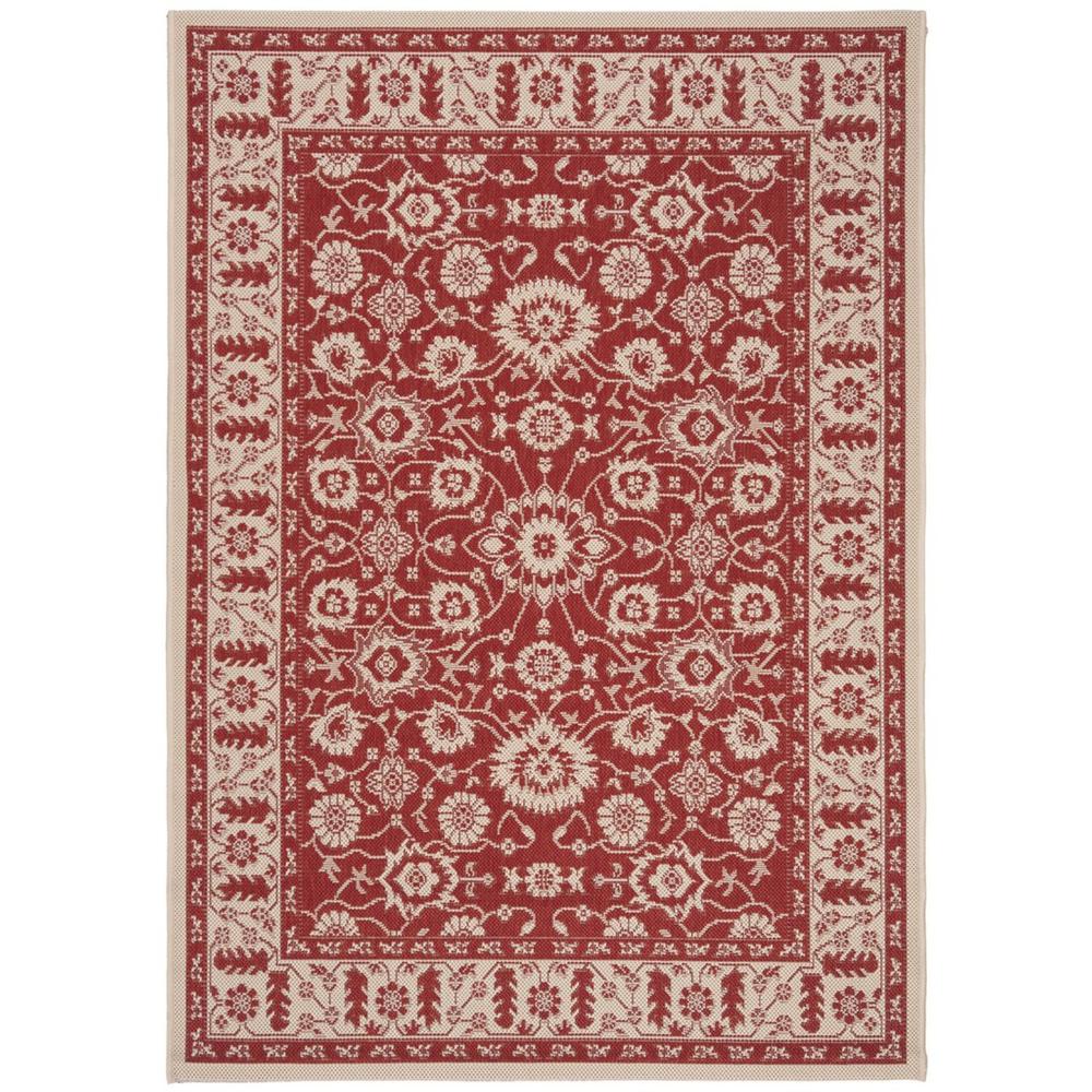 COURTYARD, RED / CREME, 4' X 5'-7", Area Rug, CY6126-28-4. Picture 1