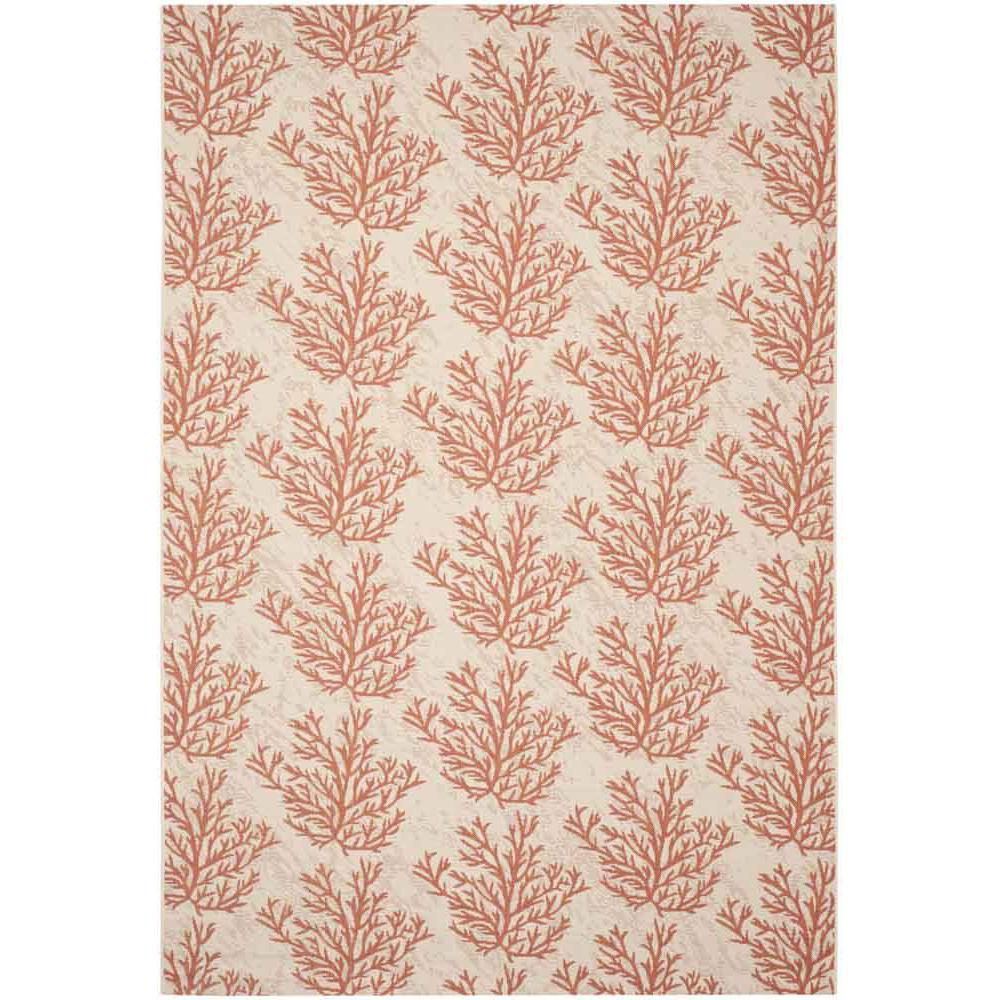 COURTYARD, BEIGE / TERRACOTTA, 5'-3" X 7'-7", Area Rug, CY6210-231-5. The main picture.