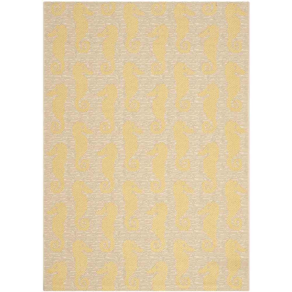 COURTYARD, BEIGE / YELLOW, 4' X 5'-7", Area Rug, CY6214-306-4. Picture 1