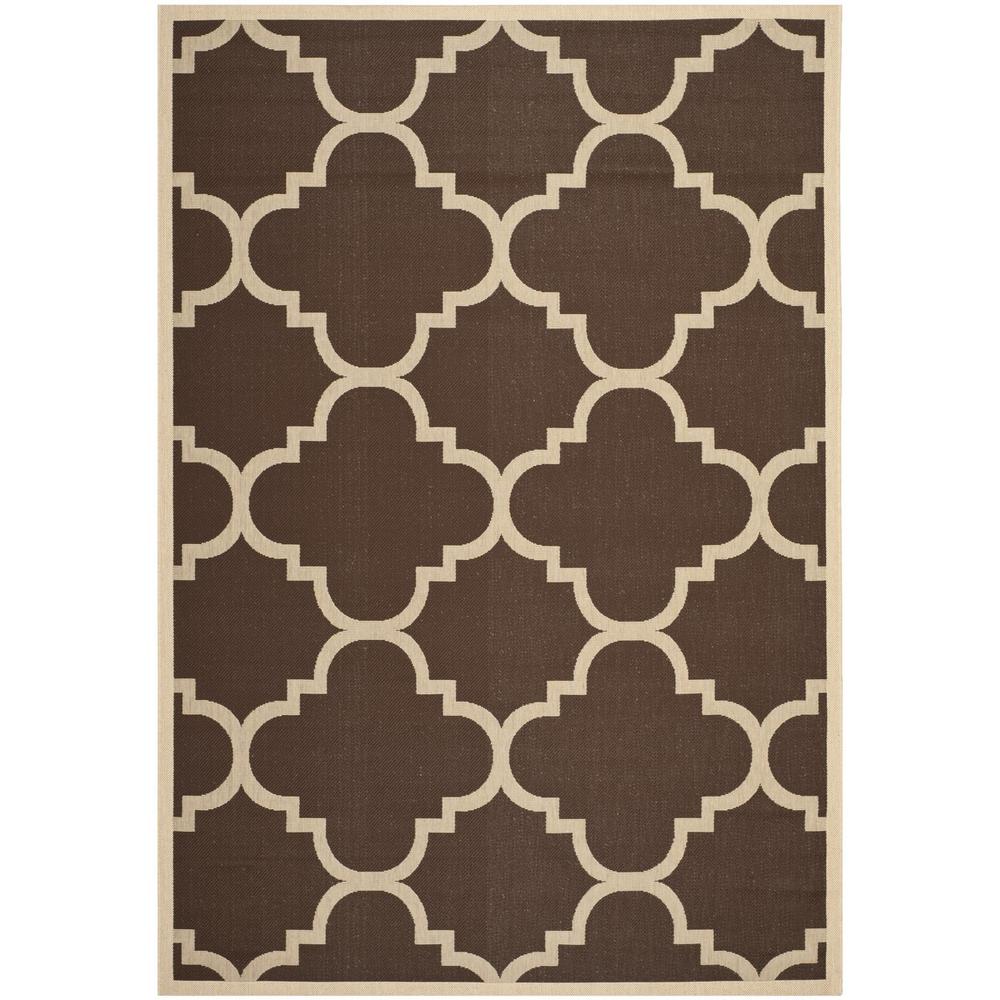 COURTYARD, DARK BROWN, 6'-7" X 9'-6", Area Rug, CY6243-204-6. Picture 1
