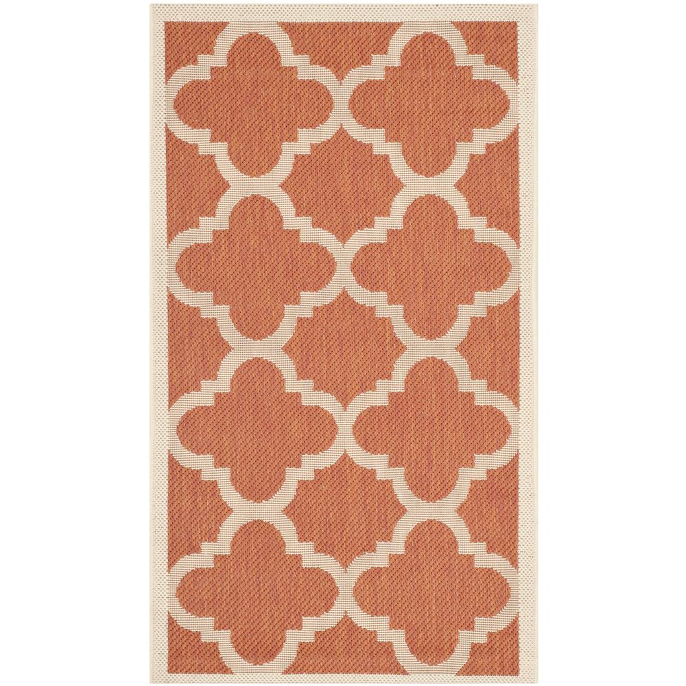 COURTYARD, TERRACOTTA, 2' X 3'-7", Area Rug. Picture 1