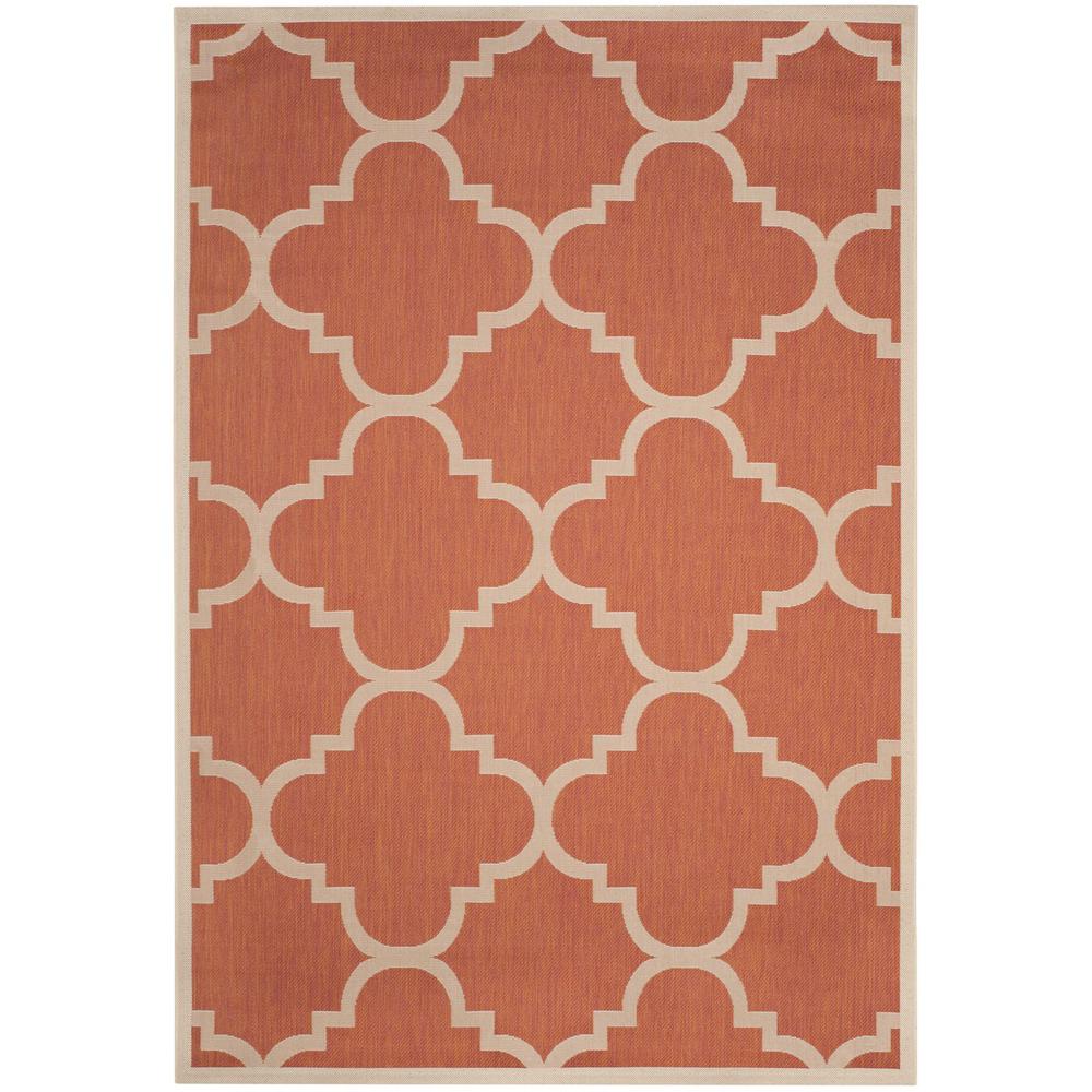 COURTYARD, TERRACOTTA, 6'-7" X 9'-6", Area Rug. Picture 1