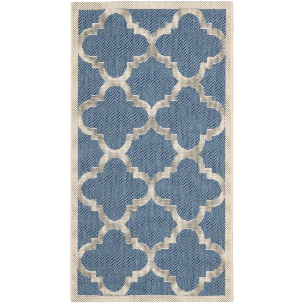COURTYARD, BLUE / BEIGE, 2' X 3'-7", Area Rug, CY6243-243-2. Picture 4