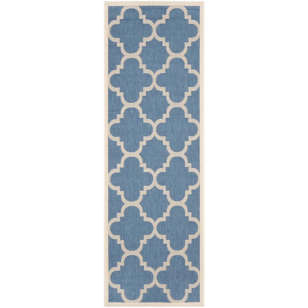 COURTYARD, BLUE / BEIGE, 2' X 3'-7", Area Rug, CY6243-243-2. Picture 7