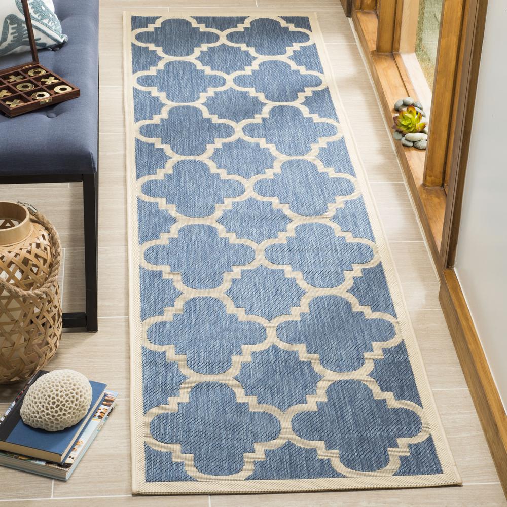 COURTYARD, BLUE / BEIGE, 2' X 3'-7", Area Rug, CY6243-243-2. Picture 8