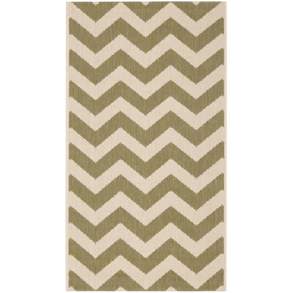 COURTYARD, GREEN / BEIGE, 2' X 3'-7", Area Rug, CY6244-244-2. Picture 1