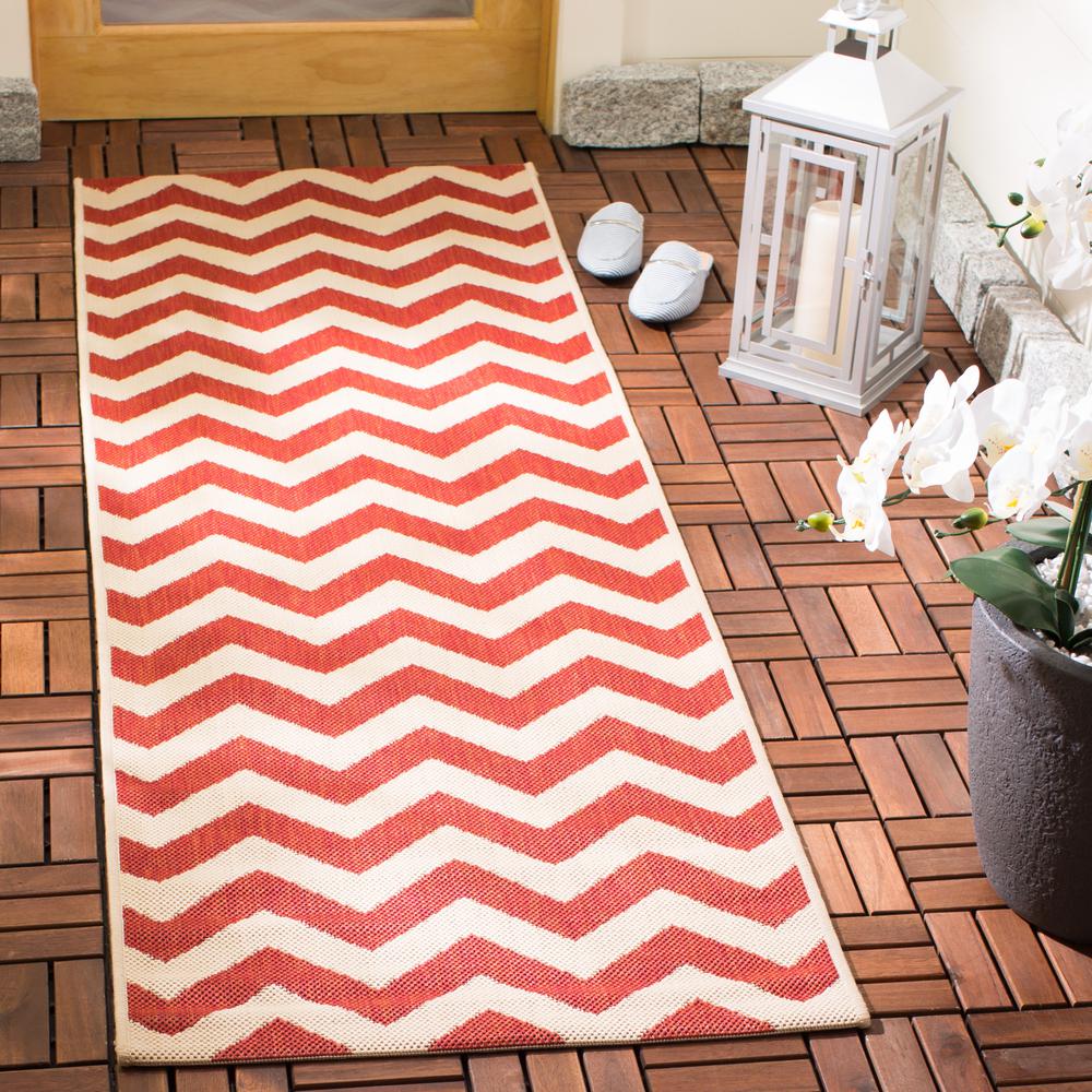 COURTYARD, RED, 2'-3" X 6'-7", Area Rug, CY6244-248-27. Picture 2