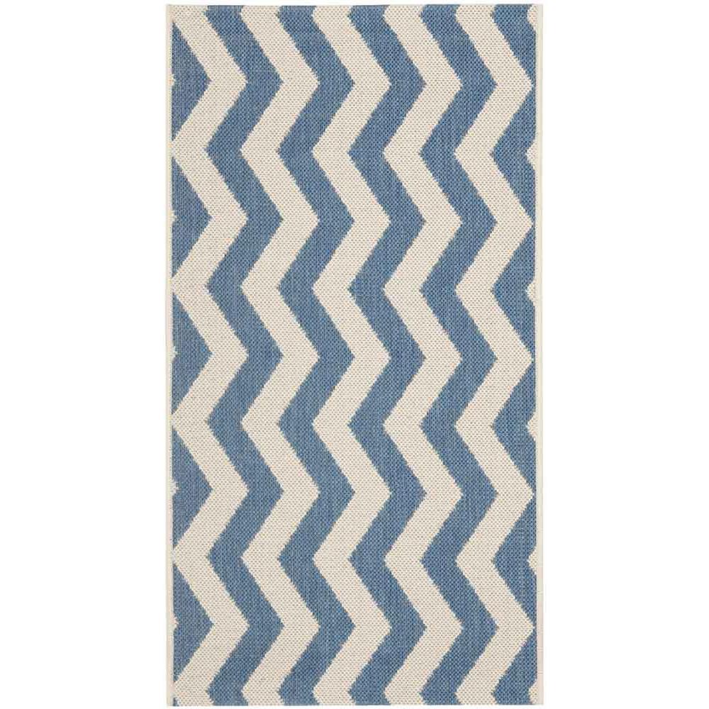 COURTYARD, BLUE / BEIGE, 2' X 3'-7", Area Rug, CY6245-243-2. Picture 1