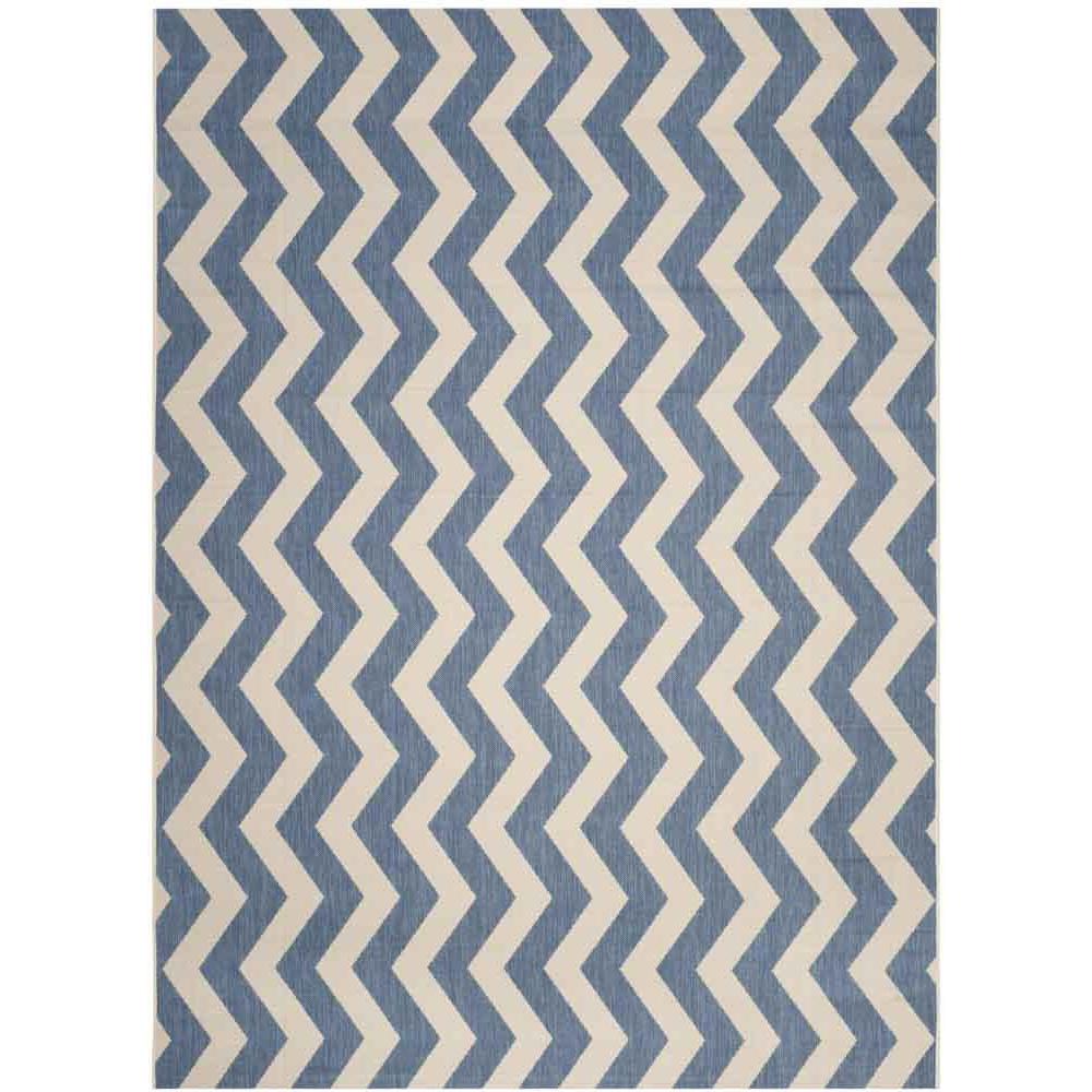 COURTYARD, BLUE / BEIGE, 8' X 11', Area Rug, CY6245-243-8. Picture 1