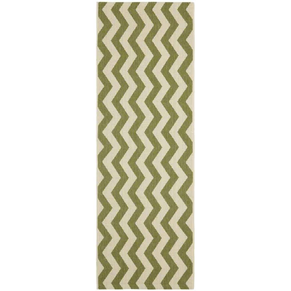 COURTYARD, GREEN / BEIGE, 2'-3" X 6'-7", Area Rug, CY6245-244-27. Picture 1