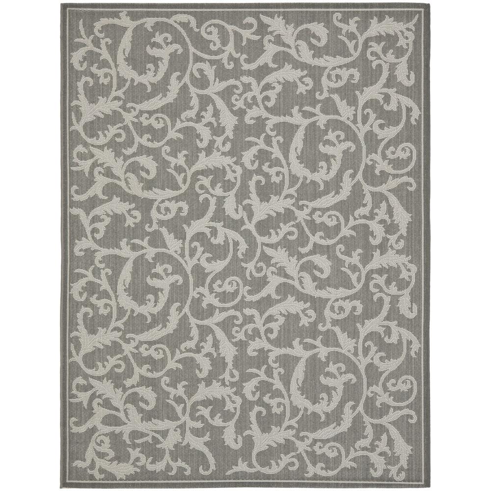 COURTYARD, ANTHRACITE / LIGHT GREY, 8' X 11', Area Rug, CY6533-87-8. Picture 1