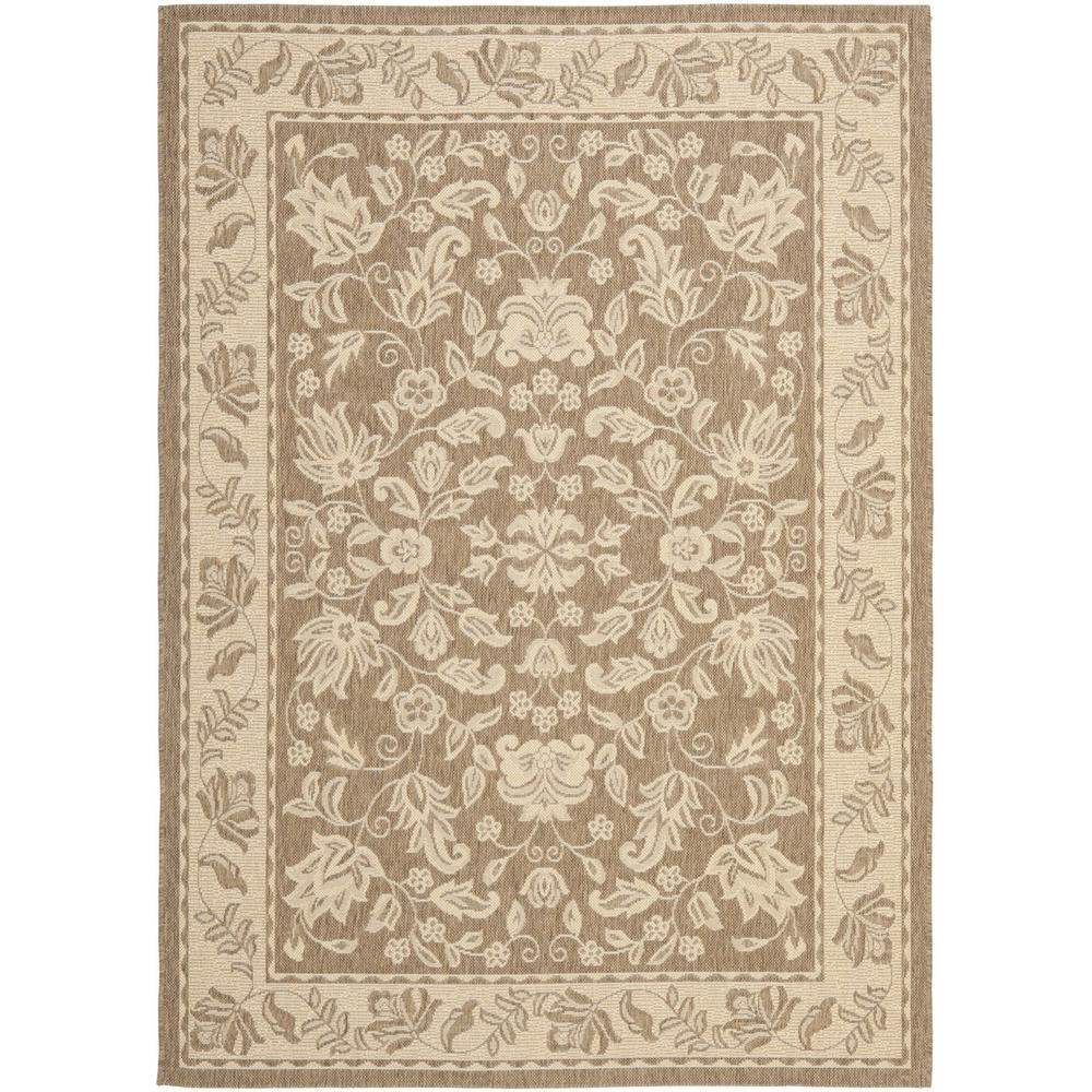 COURTYARD, BROWN / CREME, 5'-3" X 7'-7", Area Rug, CY6555-22-5. Picture 1