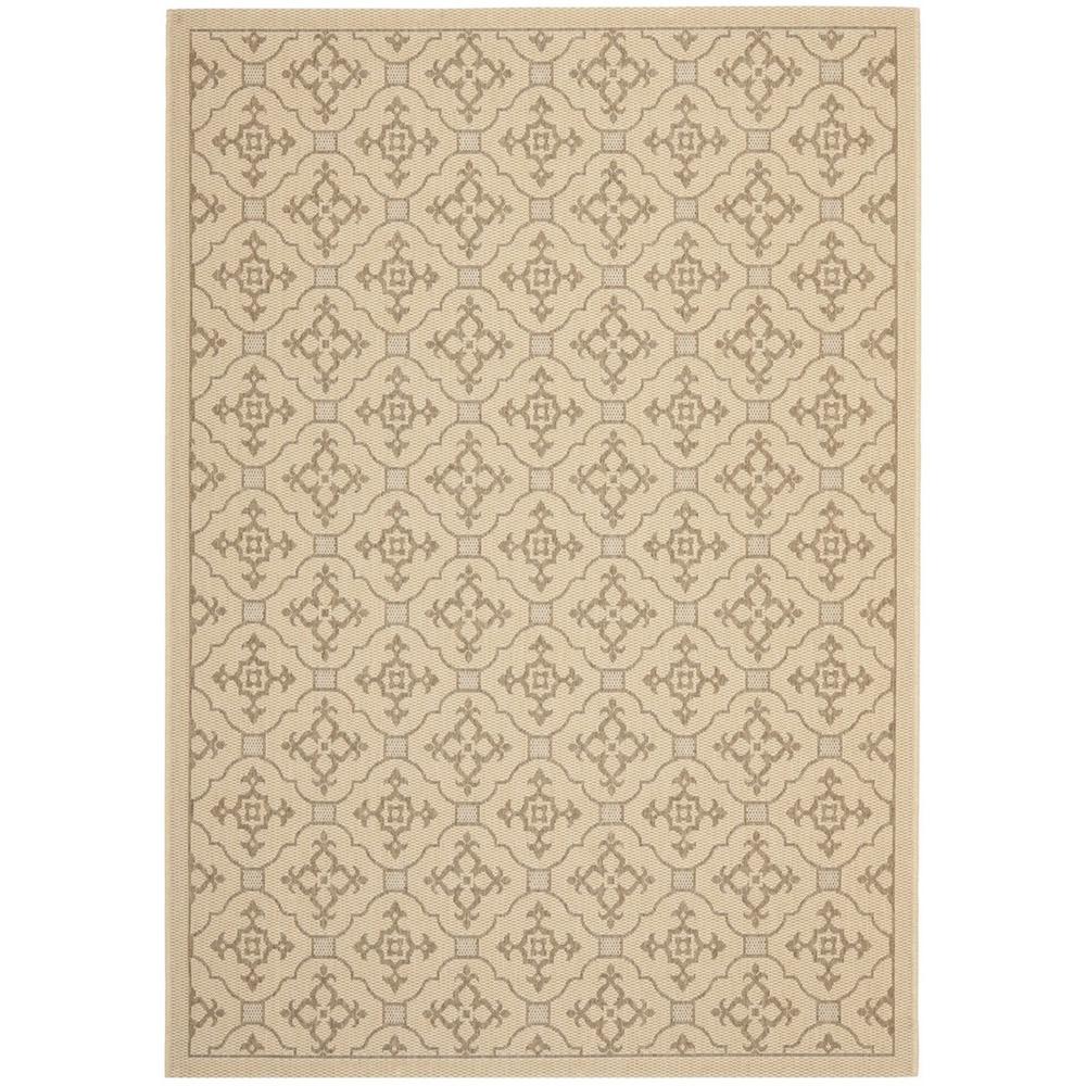 COURTYARD, CREME / BROWN, 5'-3" X 7'-7", Area Rug, CY6564-12-5. Picture 1