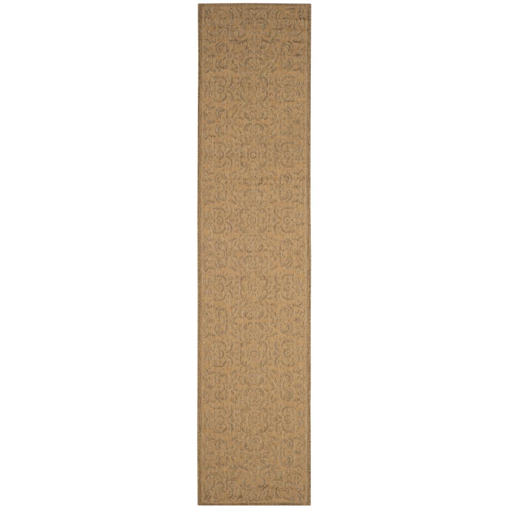 COURTYARD, NATURAL / GOLD, 2'-3" X 10', Area Rug, CY6634-39-210. Picture 1