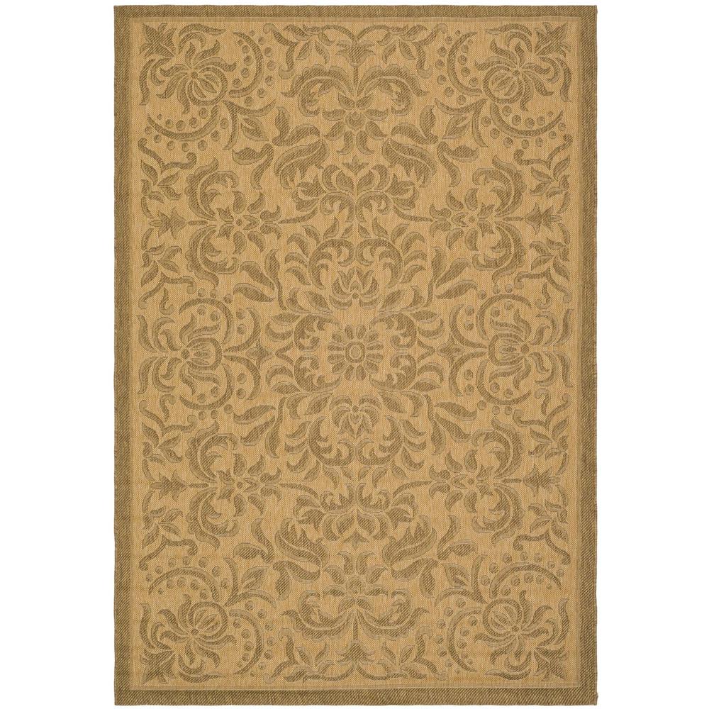 COURTYARD, NATURAL / GOLD, 6'-7" X 9'-6", Area Rug, CY6634-39-6. Picture 1