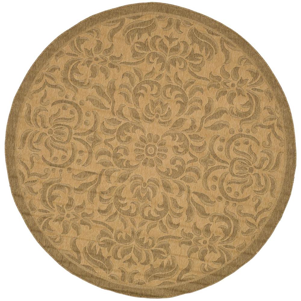 COURTYARD, NATURAL / GOLD, 6'-7" X 6'-7" Round, Area Rug, CY6634-39-7R. The main picture.