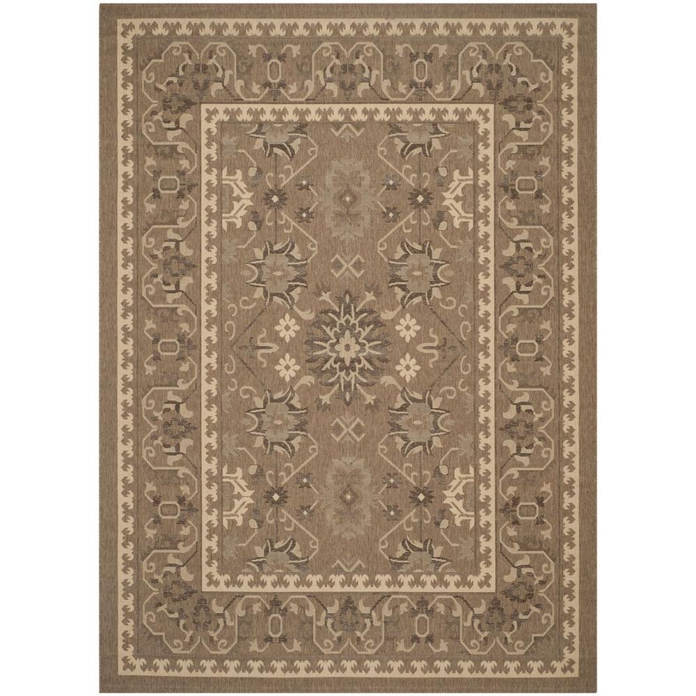 COURTYARD, BROWN / CREME, 8' X 11', Area Rug, CY6727-22-8. Picture 1