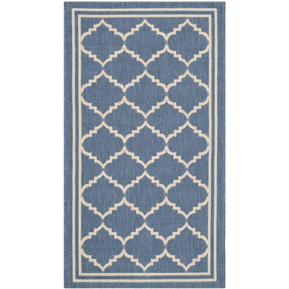 COURTYARD, BLUE / BEIGE, 2' X 3'-7", Area Rug, CY6889-243-2. The main picture.