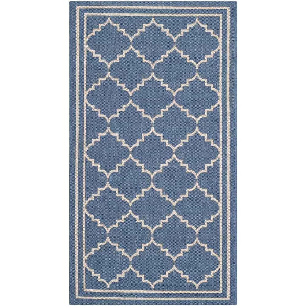 COURTYARD, BLUE / BEIGE, 2'-7" X 5', Area Rug, CY6889-243-3. Picture 1