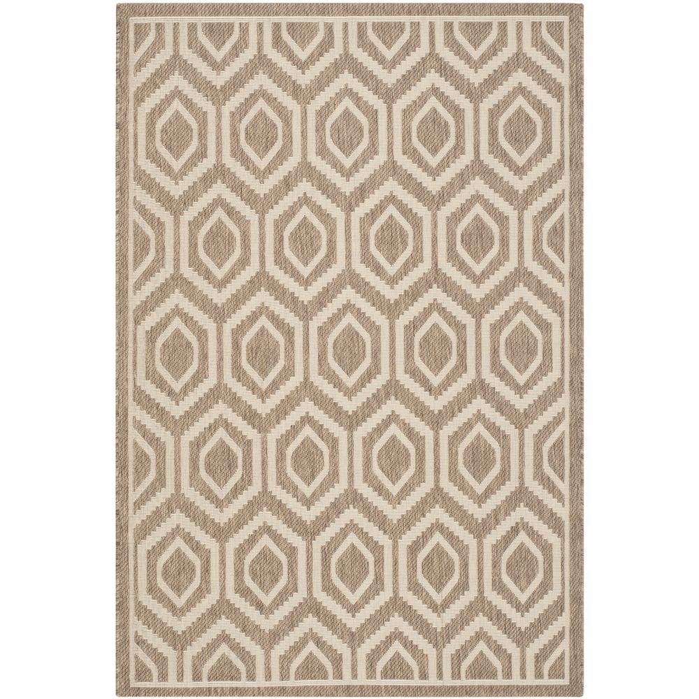 COURTYARD, BROWN / BONE, 4' X 5'-7", Area Rug, CY6902-242-4. Picture 1