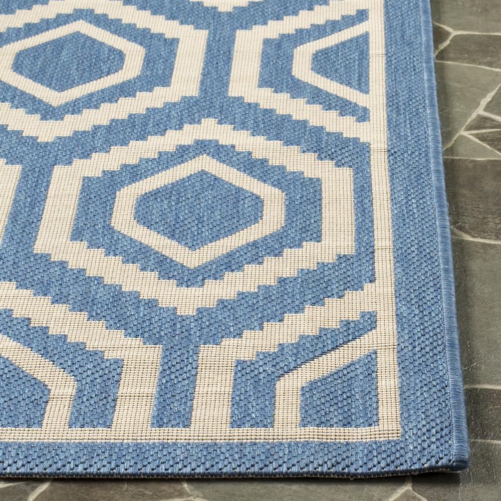 COURTYARD, BLUE / BEIGE, 4' X 5'-7", Area Rug, CY6902-243-4. Picture 1