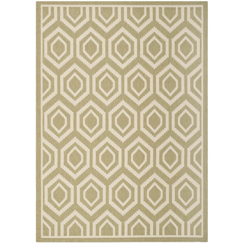 COURTYARD, GREEN / BEIGE, 5'-3" X 7'-7", Area Rug, CY6902-244-5. Picture 2
