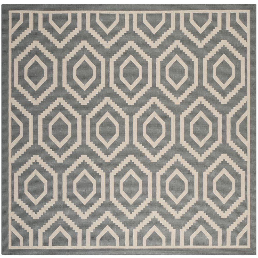 COURTYARD, ANTHRACITE / BEIGE, 7'-10" X 7'-10" Square, Area Rug, CY6902-246-8SQ. Picture 1