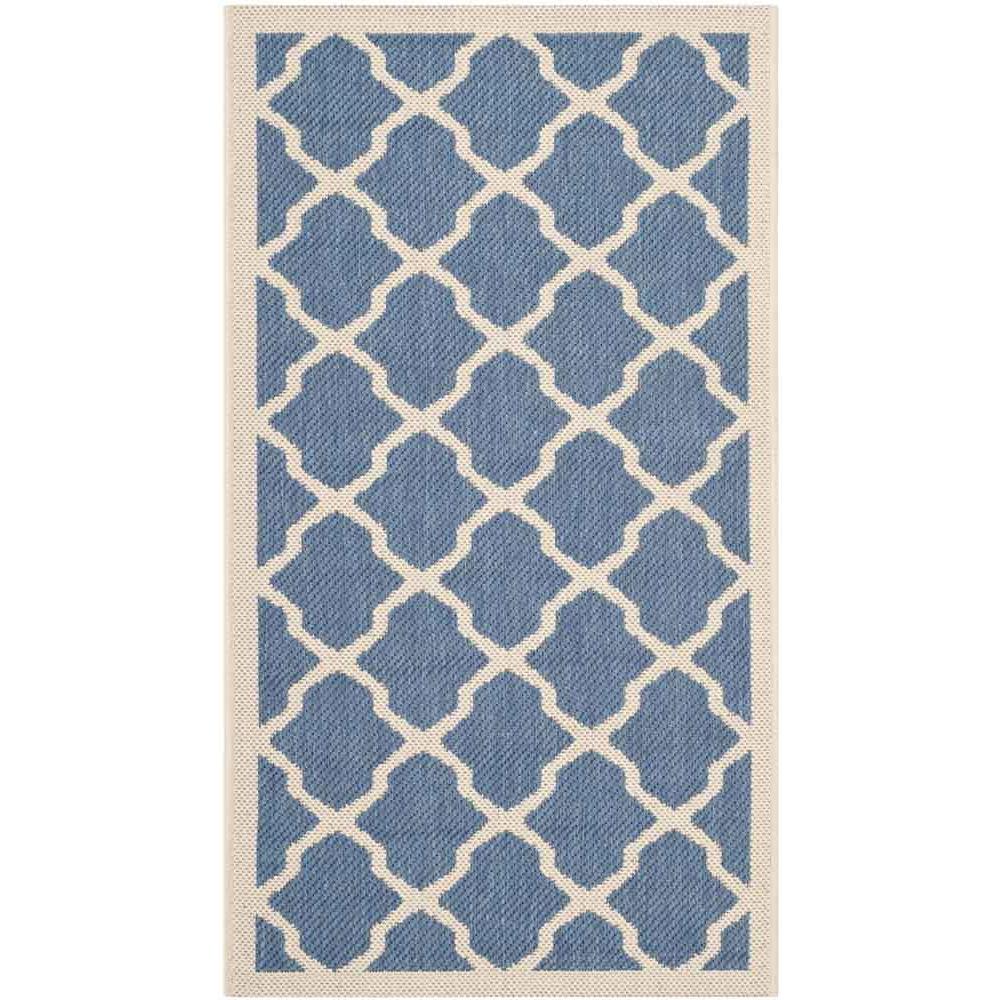 COURTYARD, BLUE / BEIGE, 2' X 3'-7", Area Rug, CY6903-243-2. Picture 1