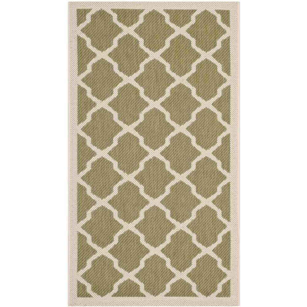 COURTYARD, GREEN / BEIGE, 2' X 3'-7", Area Rug, CY6903-244-2. Picture 1