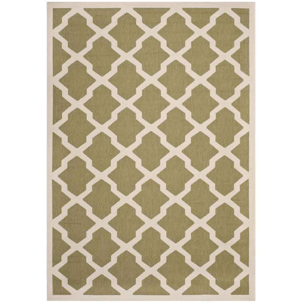 COURTYARD, GREEN / BEIGE, 6'-7" X 9'-6", Area Rug, CY6903-244-6. Picture 1
