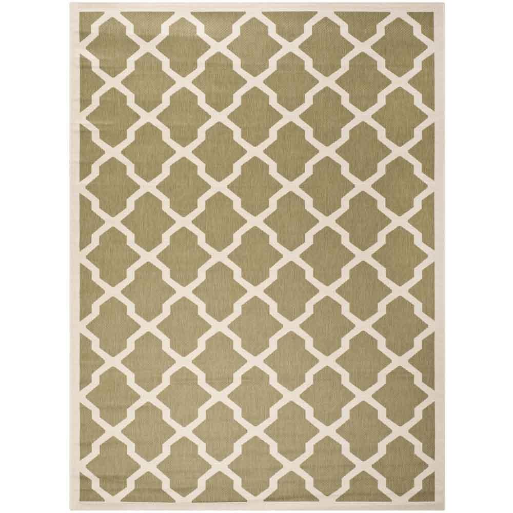 COURTYARD, GREEN / BEIGE, 8' X 11', Area Rug, CY6903-244-8. Picture 1