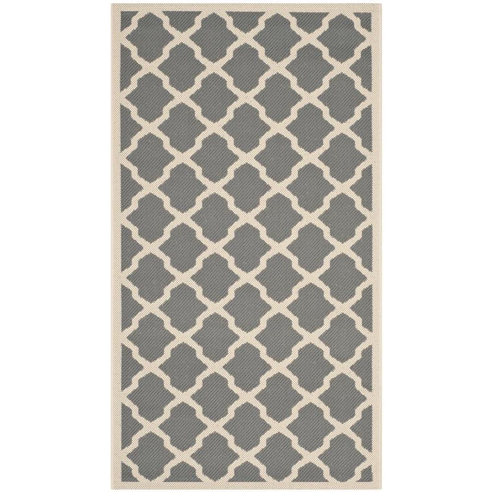 COURTYARD, ANTHRACITE / BEIGE, 2'-7" X 5', Area Rug, CY6903-246-3. The main picture.