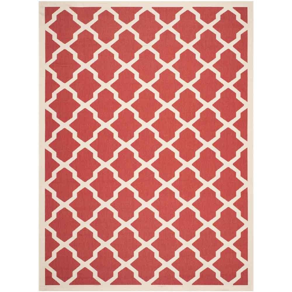 COURTYARD, RED / BONE, 8' X 11', Area Rug, CY6903-248-8. Picture 1