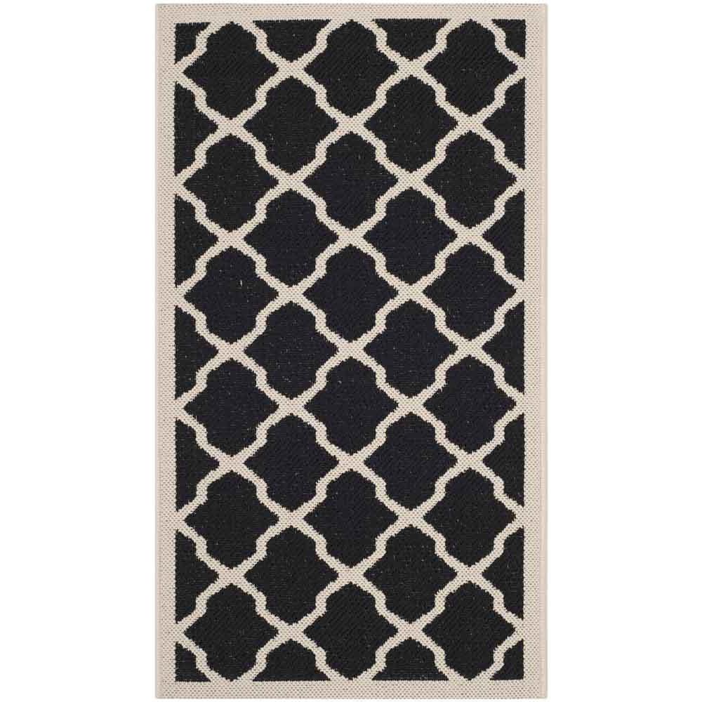 COURTYARD, BLACK / BEIGE, 2' X 3'-7", Area Rug, CY6903-266-2. Picture 1