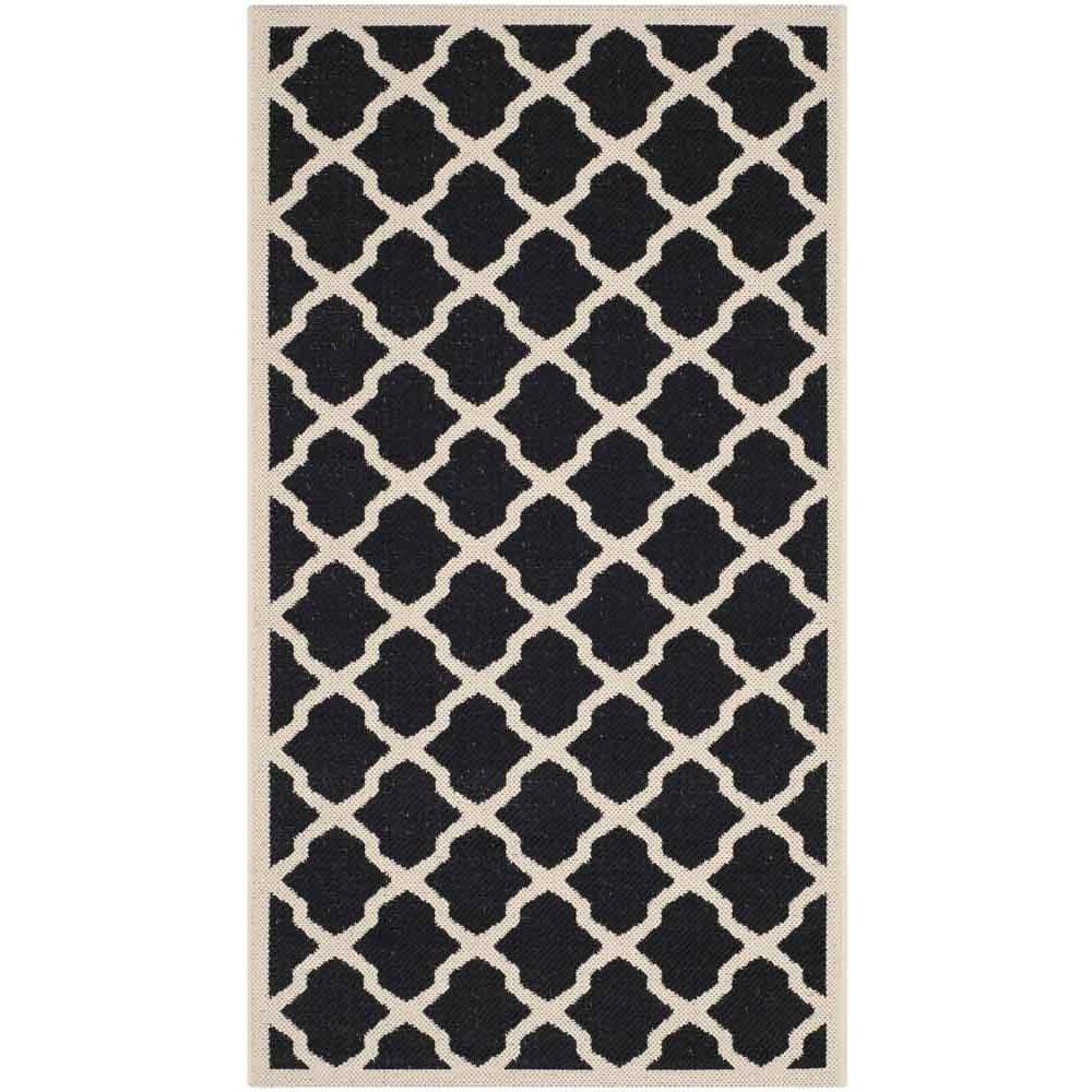 COURTYARD, BLACK / BEIGE, 2'-7" X 5', Area Rug, CY6903-266-3. Picture 1