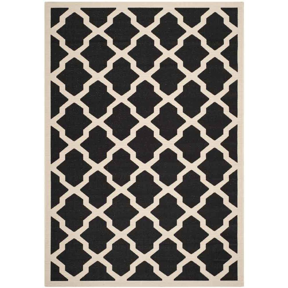 COURTYARD, BLACK / BEIGE, 6'-7" X 9'-6", Area Rug, CY6903-266-6. Picture 1
