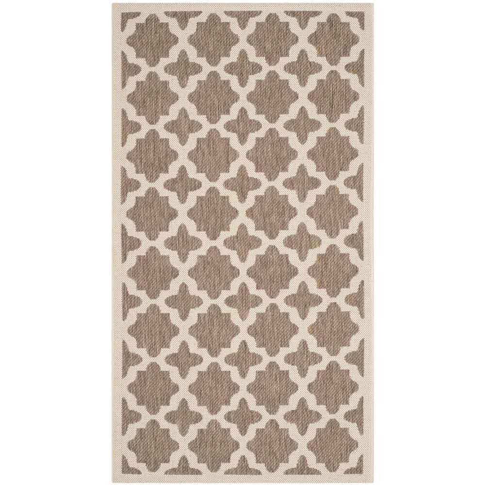 COURTYARD, BROWN / BONE, 2'-7" X 5', Area Rug, CY6913-242-3. Picture 1