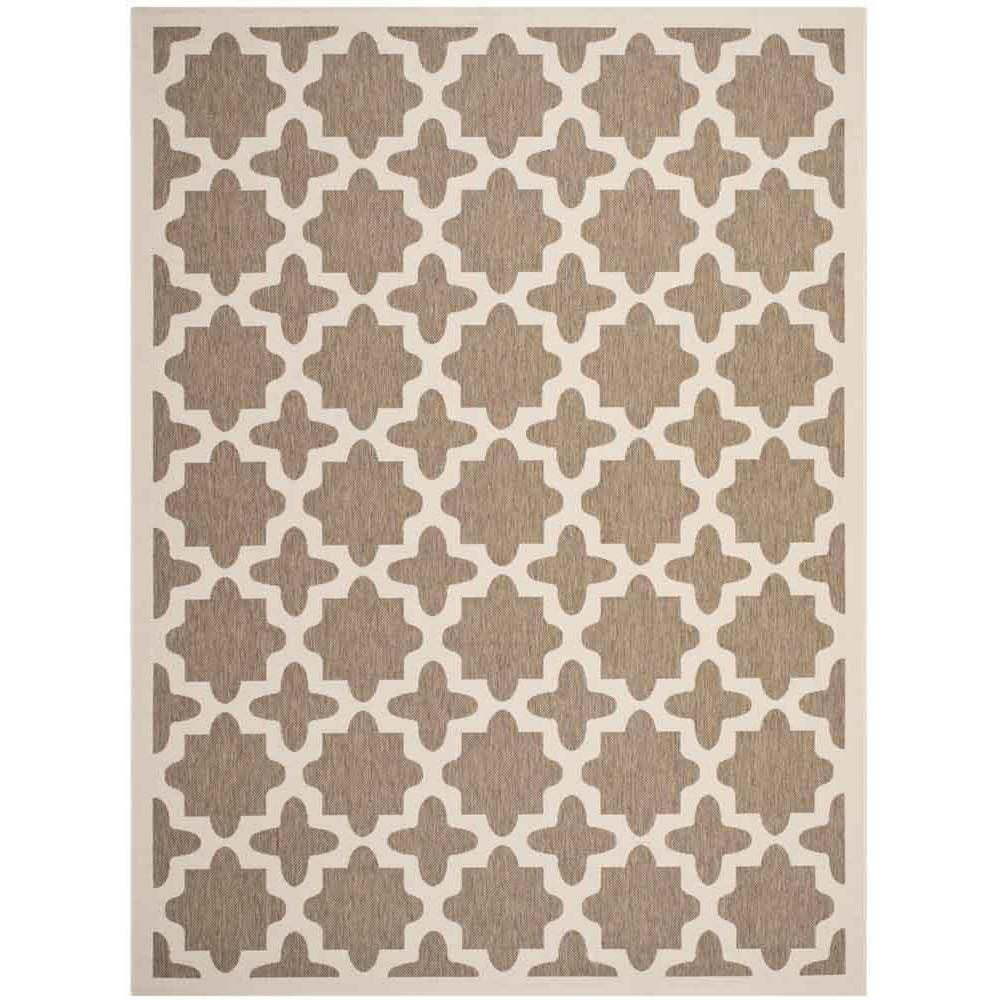 COURTYARD, BROWN / BONE, 8' X 11', Area Rug, CY6913-242-8. Picture 1