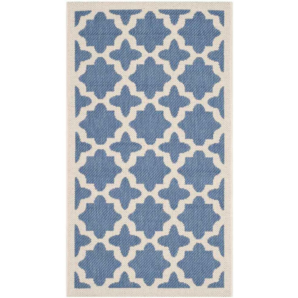COURTYARD, BLUE / BEIGE, 2' X 3'-7", Area Rug, CY6913-243-2. Picture 1