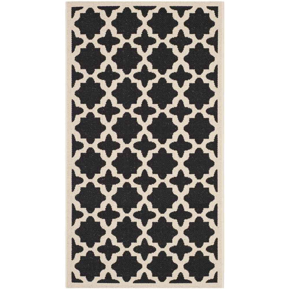 COURTYARD, BLACK / BEIGE, 2'-7" X 5', Area Rug, CY6913-266-3. Picture 1